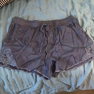 Knox Rose Utility Shorts with Embroidered Sides